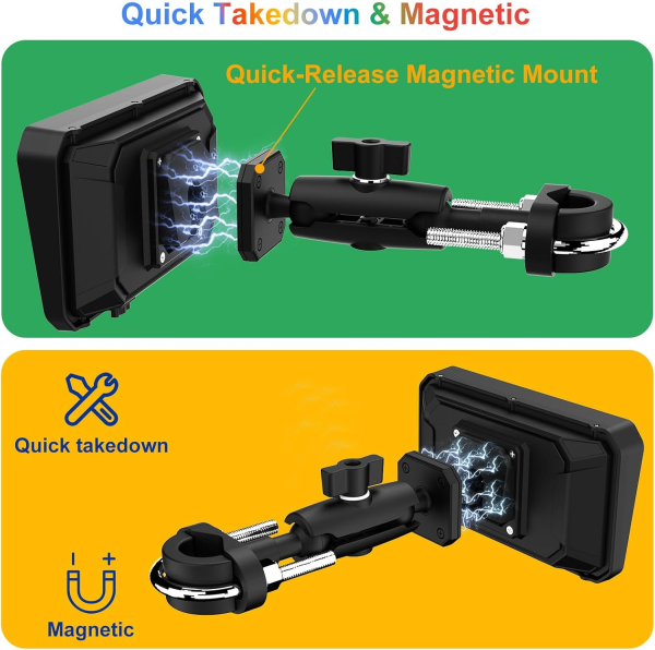 M6Pro motorcycle dashcam, quick detachable bracket - Image 6
