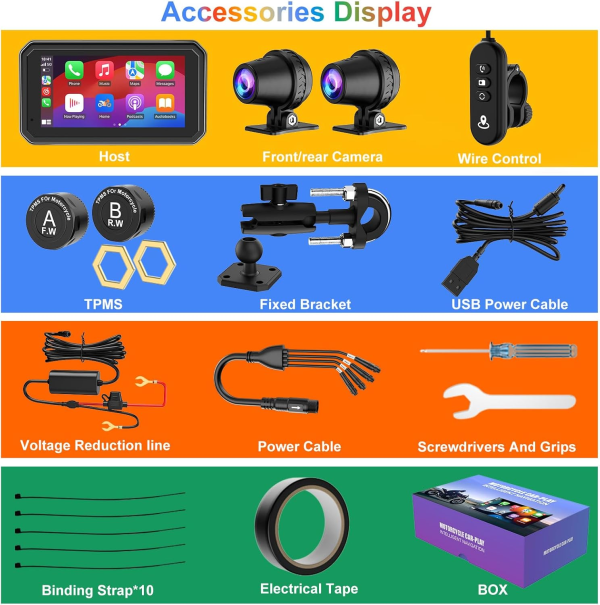 M6Pro motorcycle dashcam, quick detachable bracket - Image 7