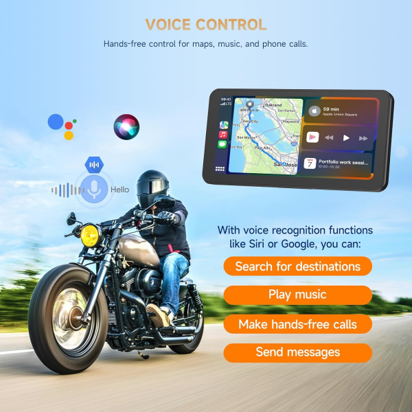 6.25 "Motorcycle Portable Navigation - Image 3