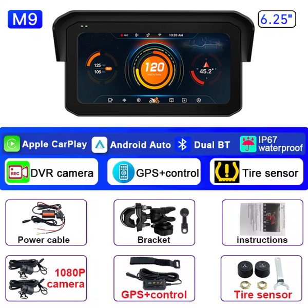 6.25 Motorcycle Dash Cam