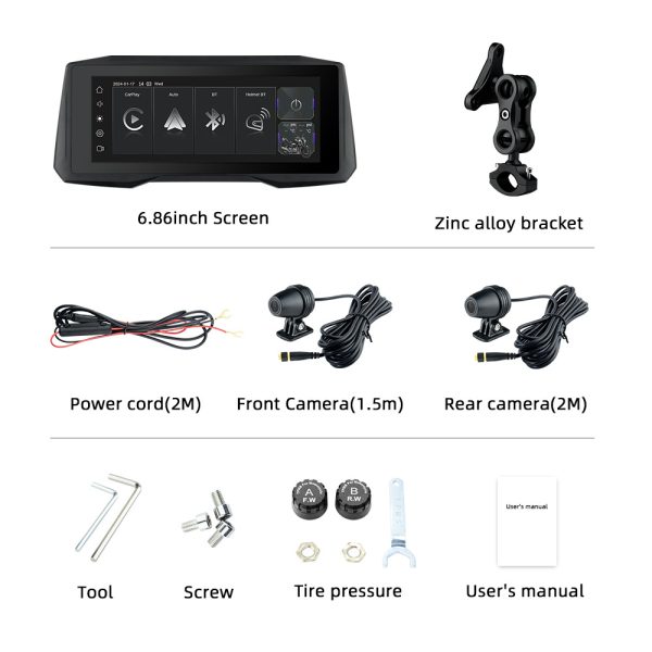 T7 7-inch motorcycle navigation recorder - Image 4