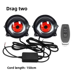 Devil's Eye LED Headlights Hot Selling Eagle Eye Lights Modified General Motors Motorcycle Lens Headlights Multi Mode